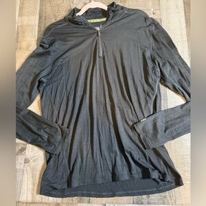 Smartwool Merino Wool 1/4 Zip Baselayer Top Hiking Running Outdoor Lightweight